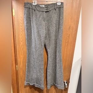 Moschino Cheap and Chic Gray and Black Wool Pants Size 12 (Italian size 46)